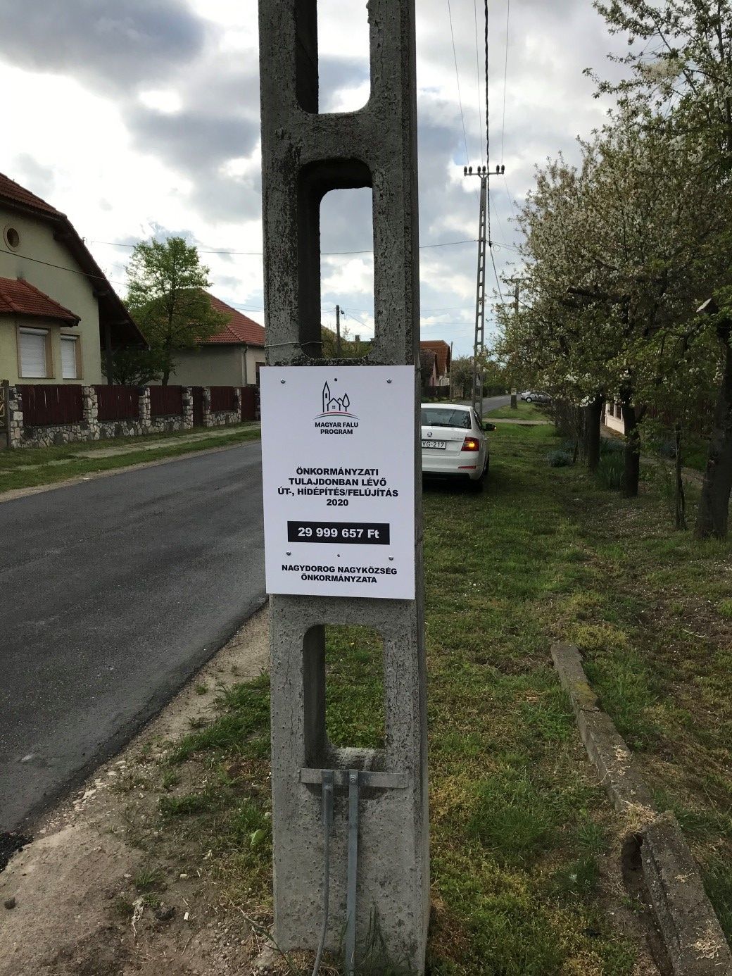 Önkormányzati tulajdonban lévő út-, hídépítés/felújítás 2020