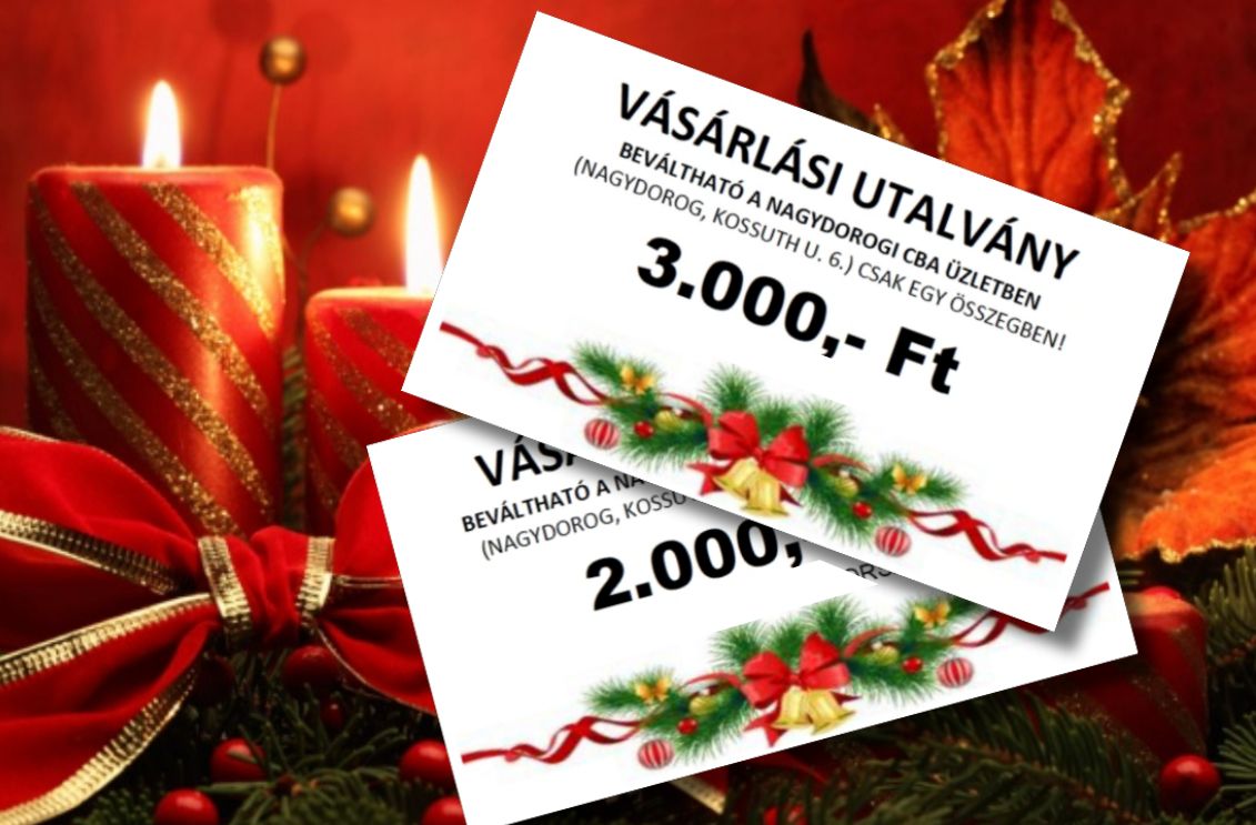 Tájékoztató a karácsonyi utalvány igényléséről!